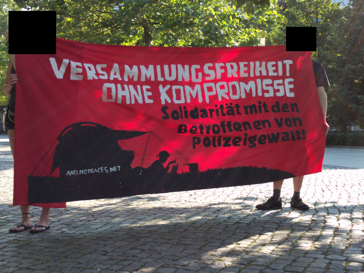 Solidarität mit Hamburg aus Dresden