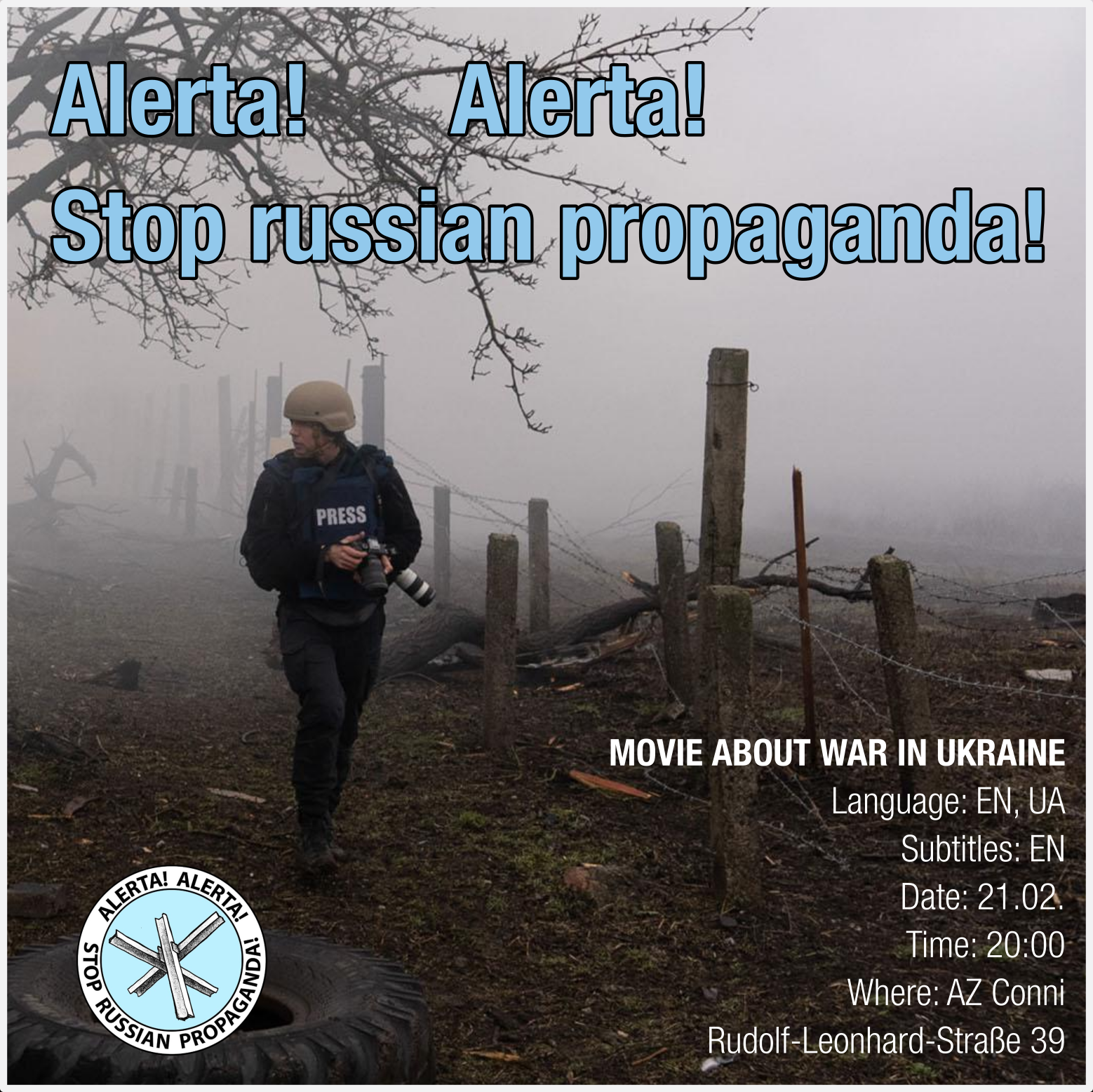 21.02. – Dokumentarfilm über den Krieg in der Ukraine