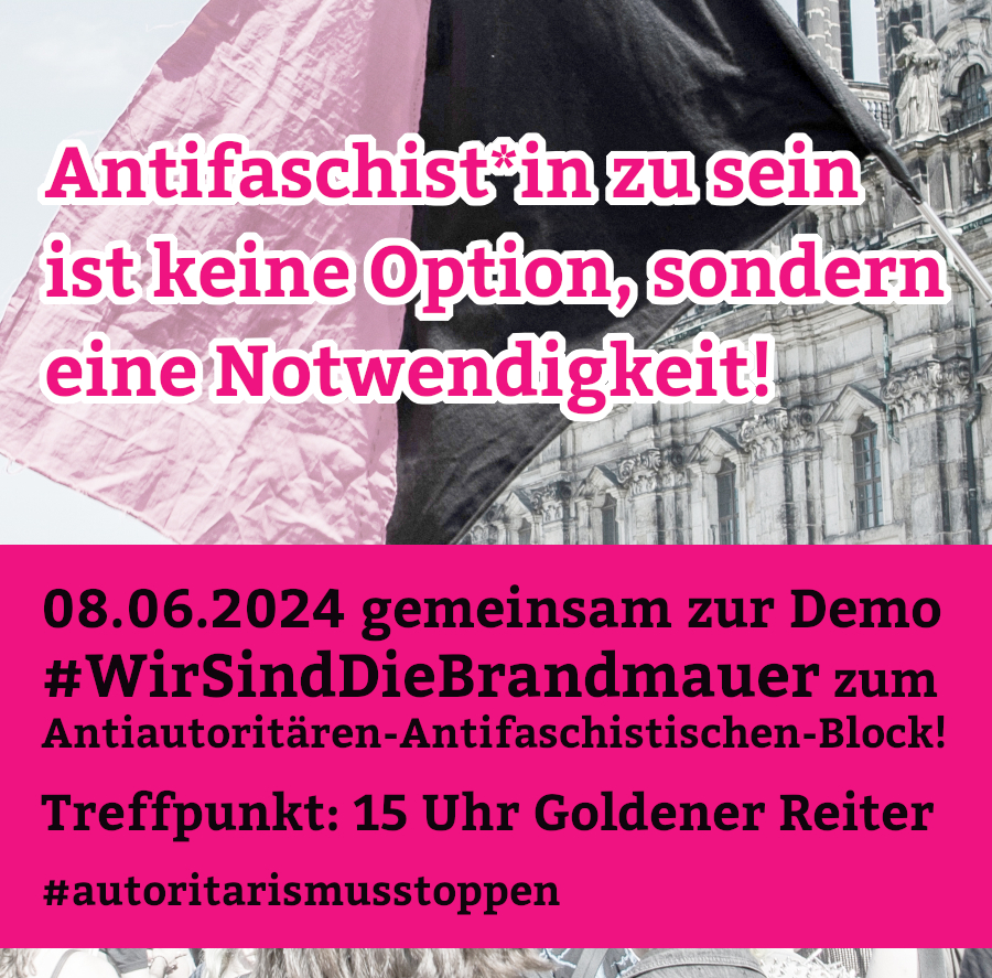 08.06.24 Antiautoritärer-Antifaschistischer Block auf der Demo #WirSindDieBrandmauer