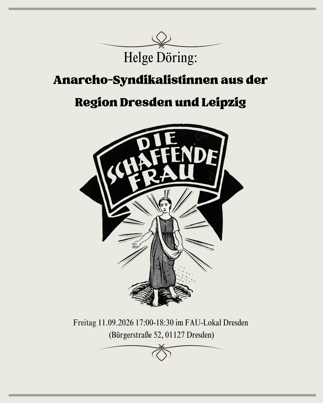 Anarcho-Syndikalistinnen aus der Region Dresden und Leipzig