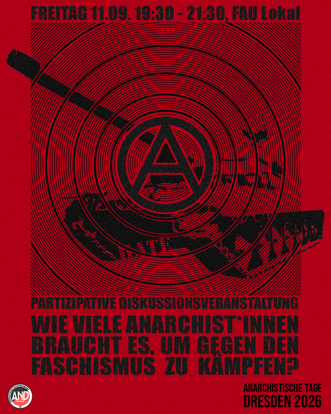DISKUSSIONSVERANSTALTUNG: Wie viele Anarchist*innen braucht es, um gegen Faschismus zu kämpfen? 